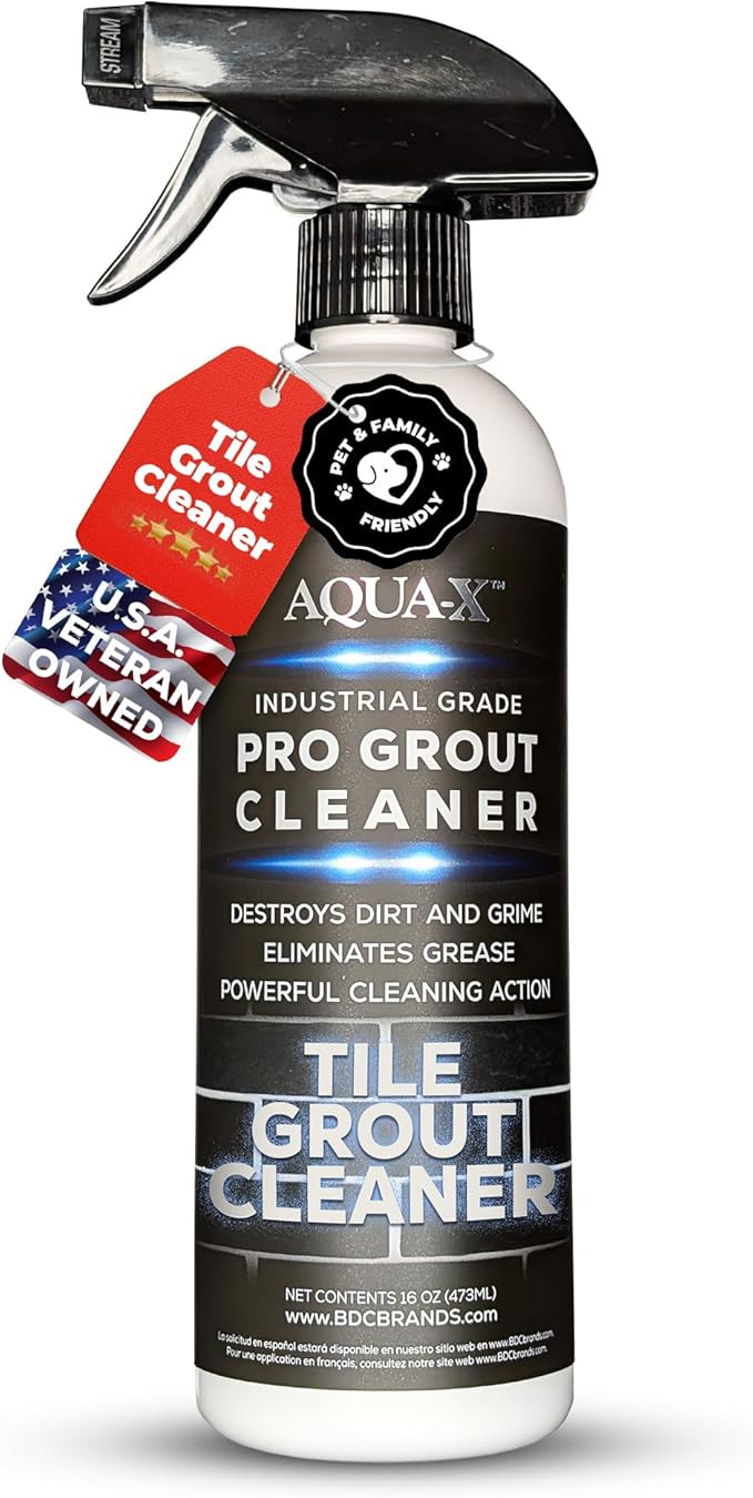 AQUA-X Grout Cleaner 16oz - Heavy Duty Tile & Grout Stain Remover for Floors, Showers & Bathrooms... | Amazon (US)