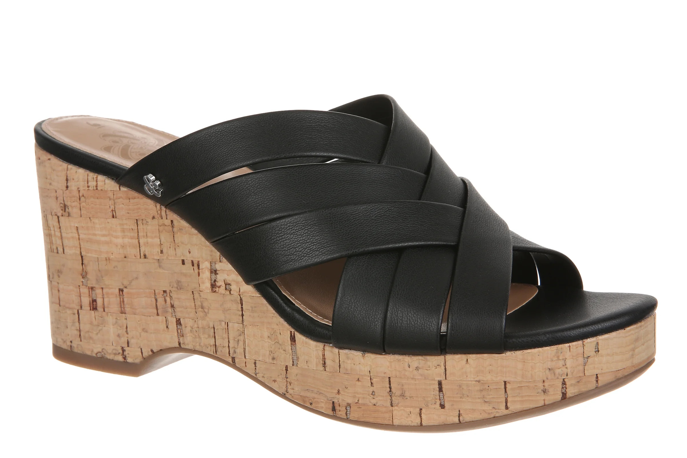 Sam & Libby Women's Cayla Slide Cork Wedge Sandal | Walmart (US)