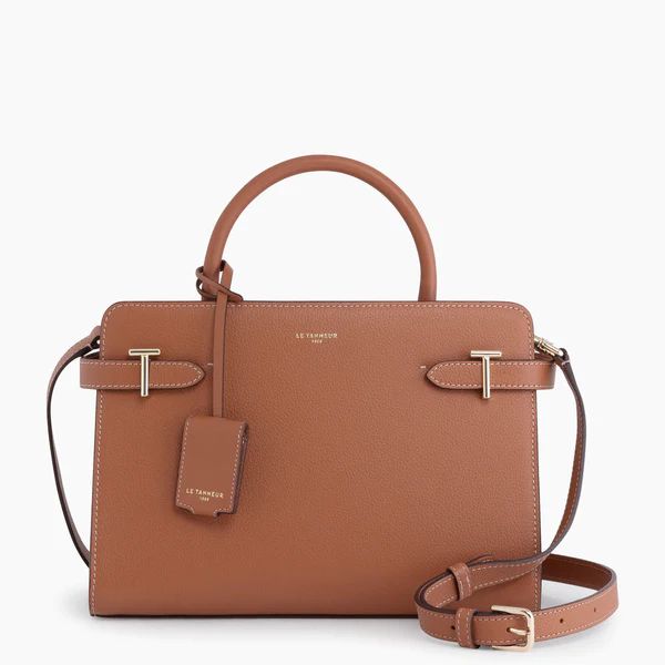 Emilie medium-sized handbag in grained leather | Le Tanneur