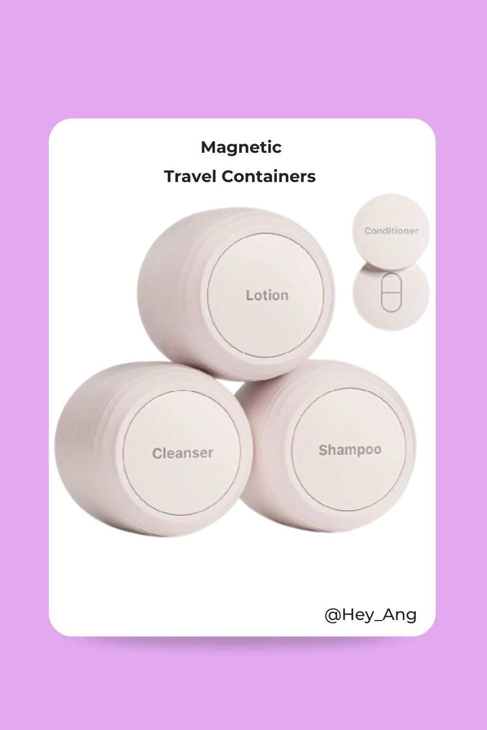 These travel containers are so cool. I like that it’s easy to get the product out and they hold a good amount. These are magnetic, so you won’t lose them . These come in a few colors. 

#LTKTravel #LTKBeauty