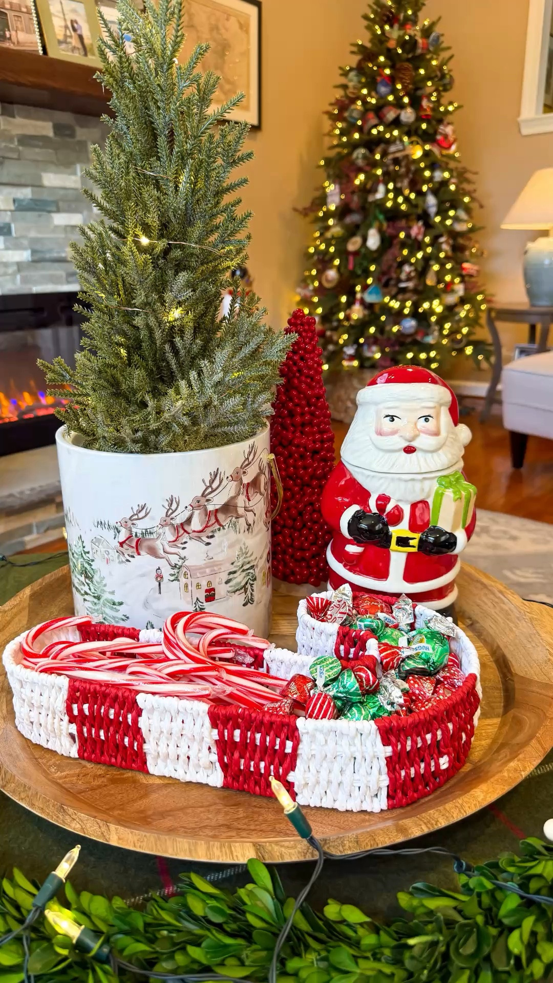 Christmas decor finds I am loving 🥰🎄 Holiday tray styling, Christmas decor 

#LTKSeasonal #LTKHome #LTKHoliday