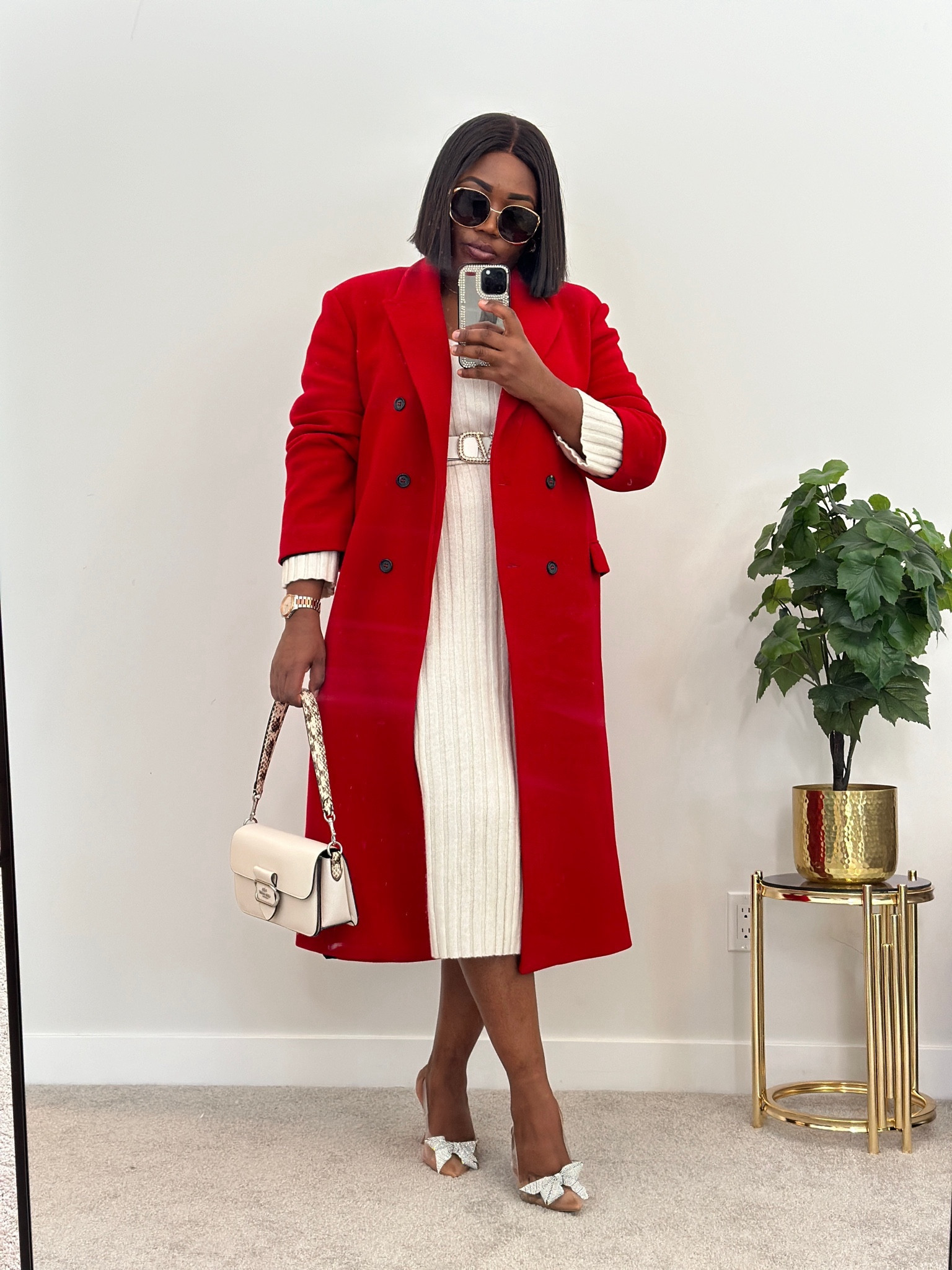 Wool Coat Winter Jacket Belt Trench Coat For Women Wool Women's