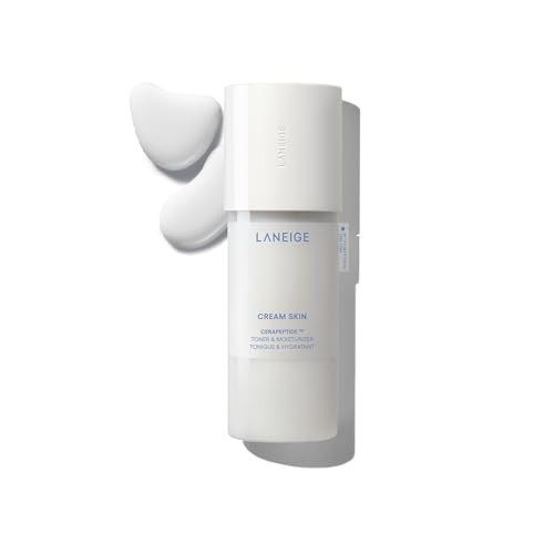LANEIGE Cream Skin Toner & Moisturizer: Lightweight Refillable Korean Milky Toner with Ceramide & Peptide for Hydration, Firming, & Barrier Support | Amazon (US)