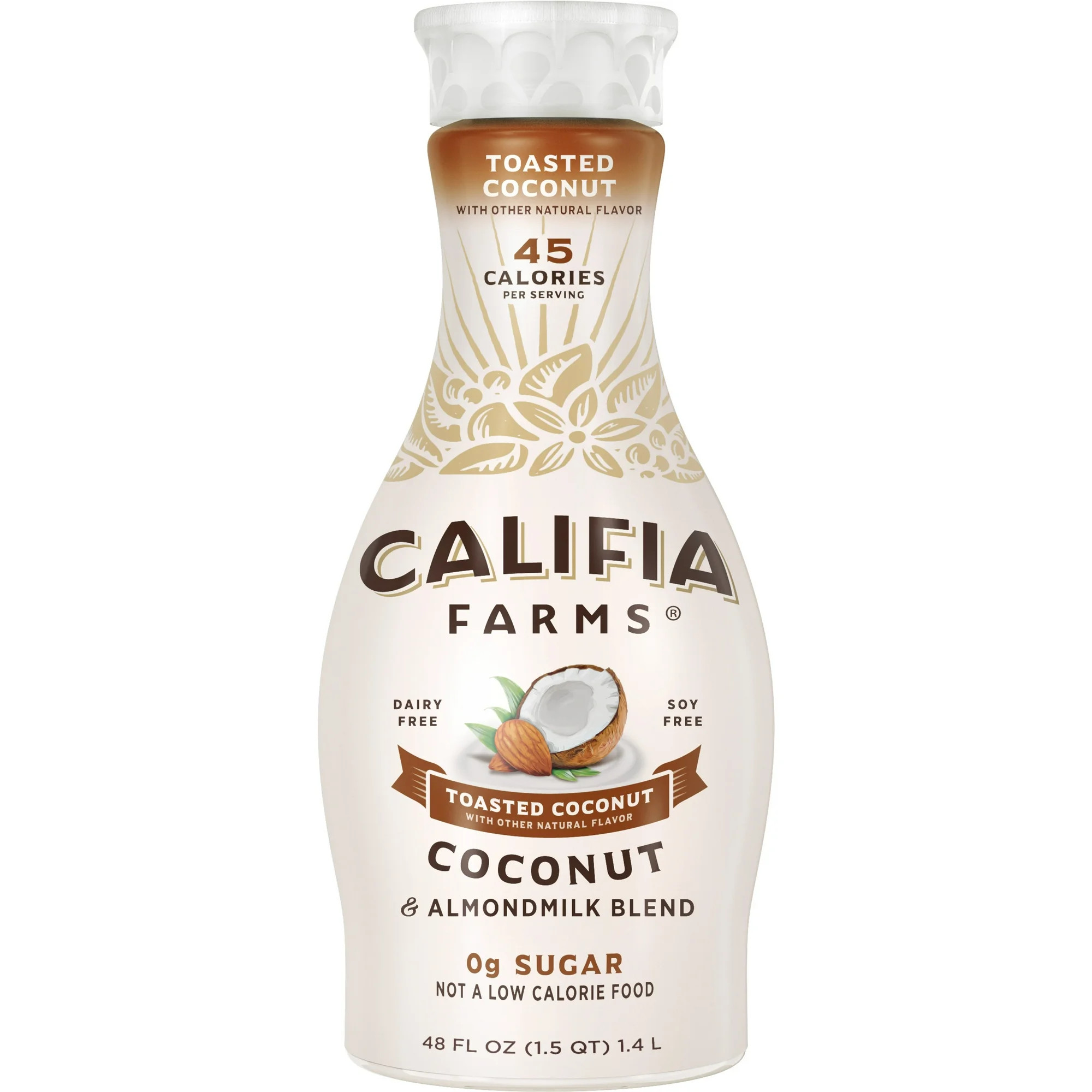 Califia Farms Toasted Coconut Almond Milk 48 Fluid Ounces | Walmart (US)