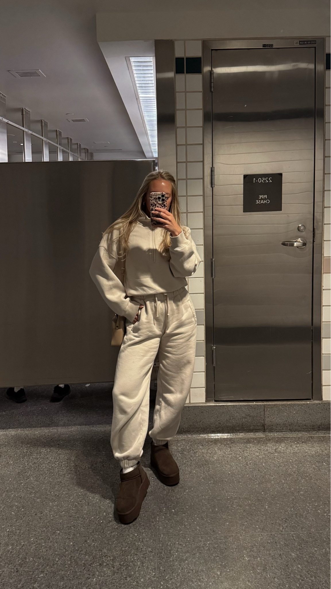 Airport fit ✈️  wearing small in Abercrombie sweat set 

Cozy outfit, travel fit, airplane outfit, travel sweats, loungewear, weekend fit, athleisure 

#LTKTravel #LTKActive #LTKFindsUnder100