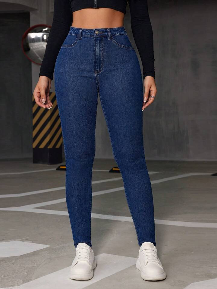 High Waist Skinny Jeans | SHEIN