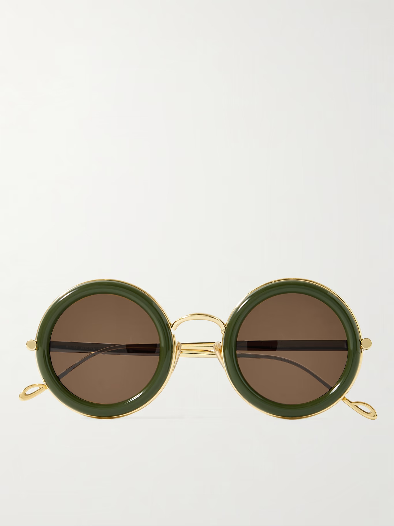 Round-Frame Acetate and Gold-Tone Sunglasses | Mr Porter (US & CA)