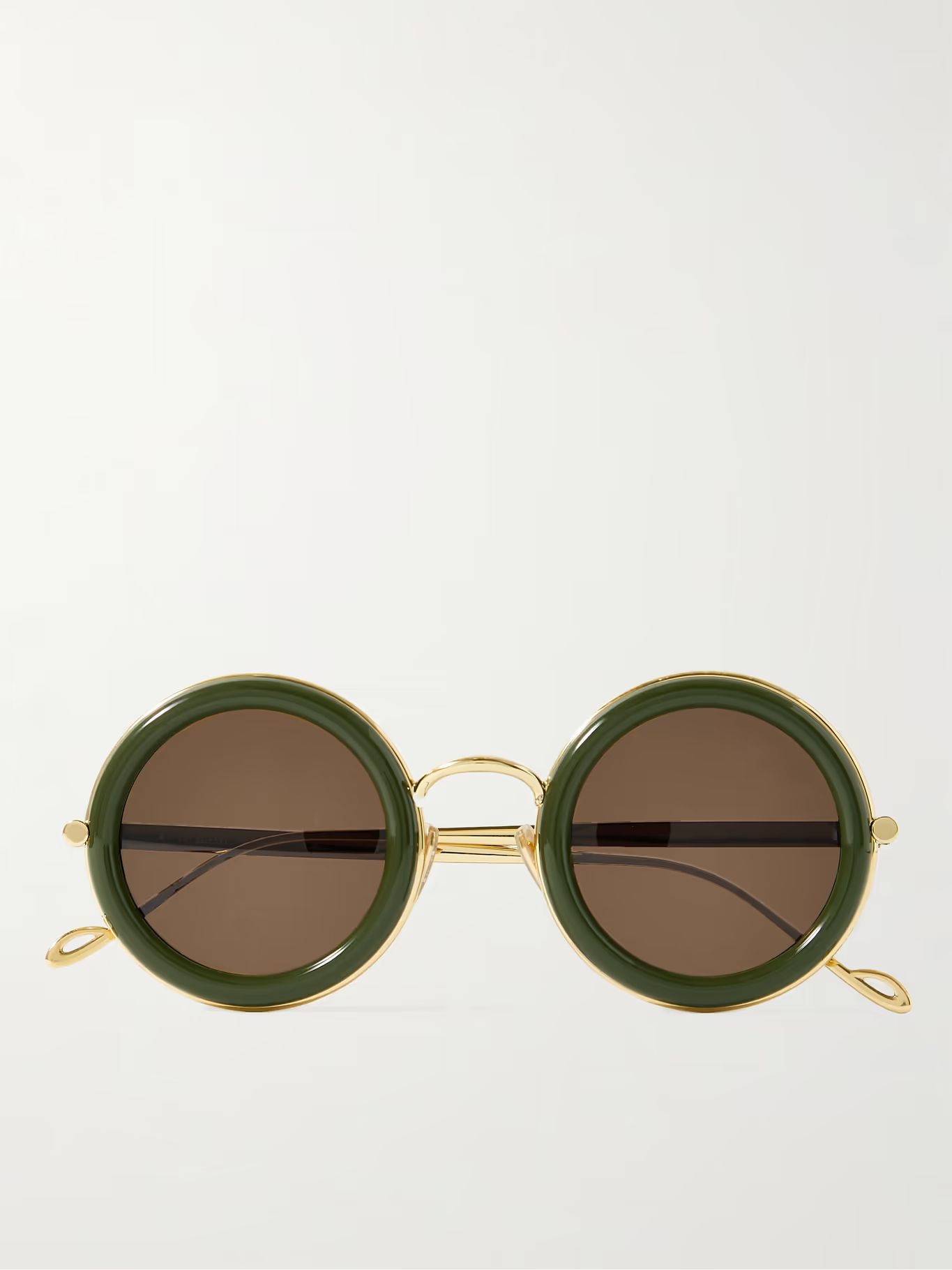 Round-Frame Acetate and Gold-Tone Sunglasses | Mr Porter (US & CA)