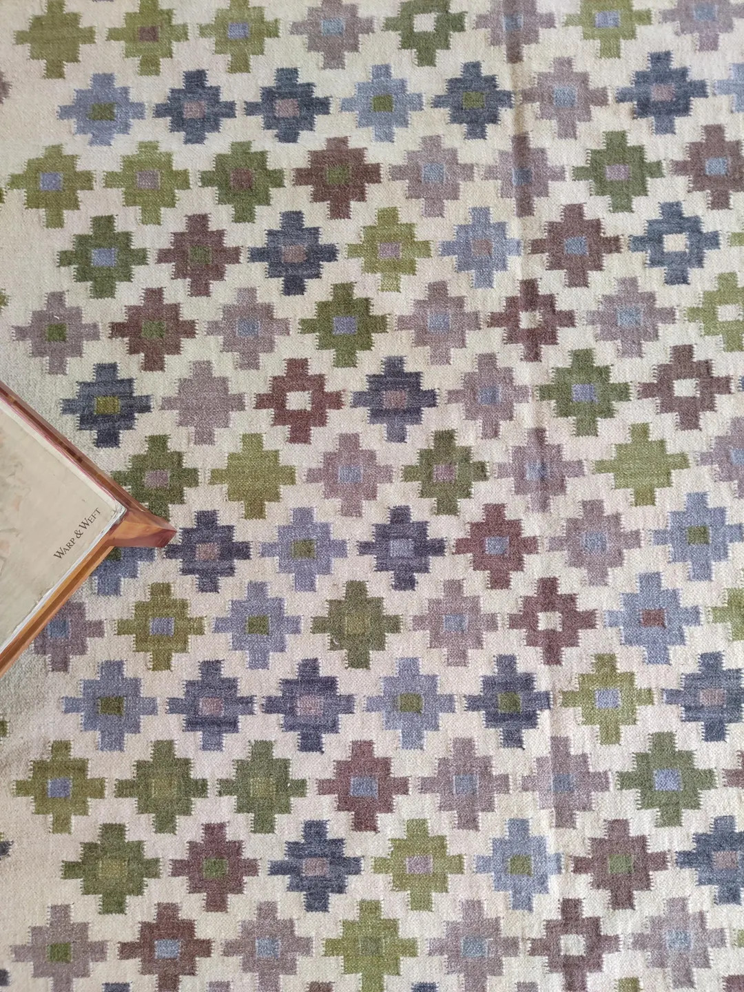 Handwoven Wool Kilim Rug: Modern Multicolor Flatweave Area Rug (8x10) - Etsy | Etsy (US)