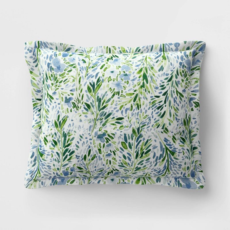 Sammamish Floral Outdoor Deep Seat Pillow Back Cushion DuraSeason Fabric™ Blue - Threshold™ | Target