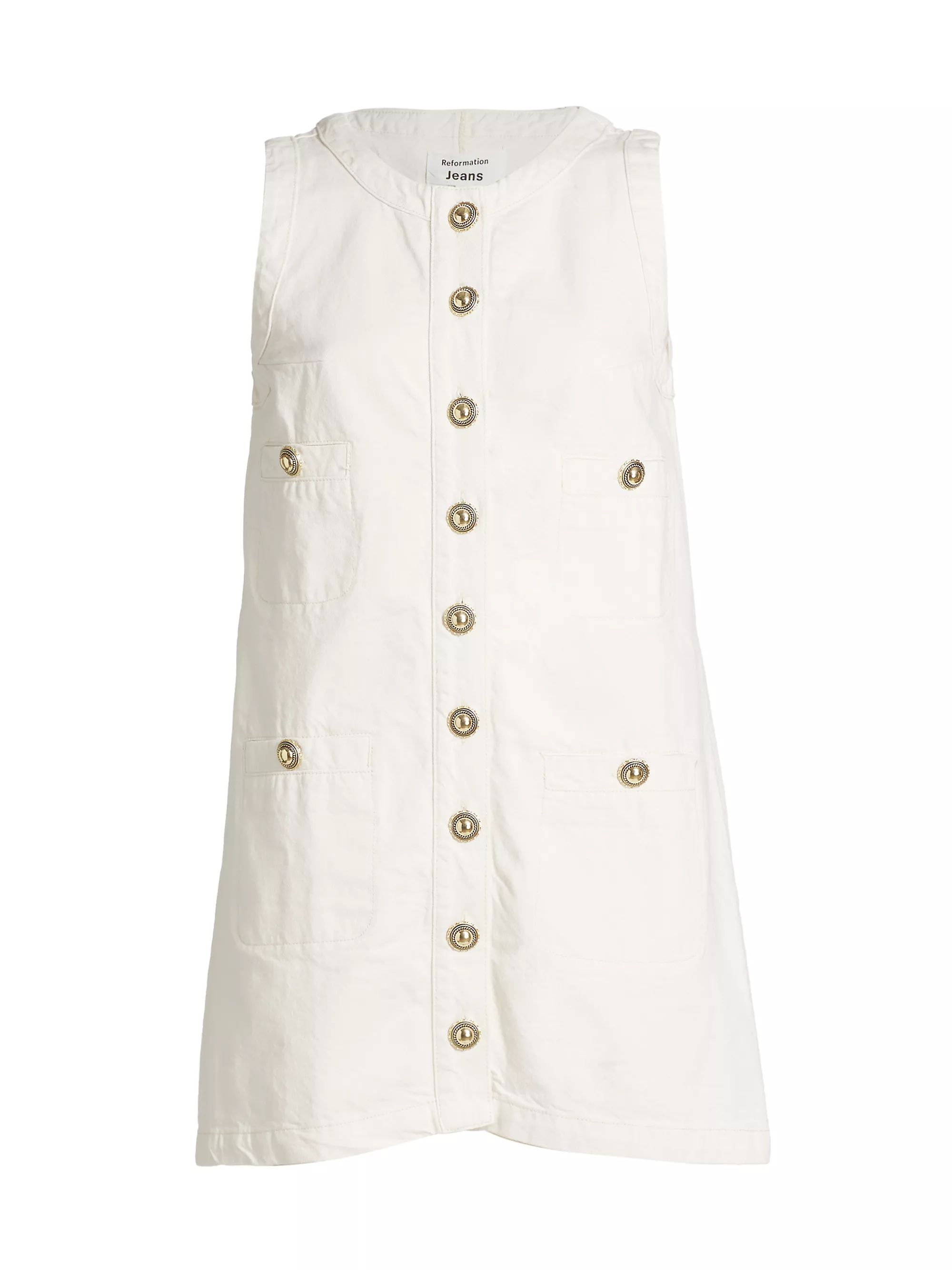 Tropez Denim Button-Front Minidress | Saks Fifth Avenue