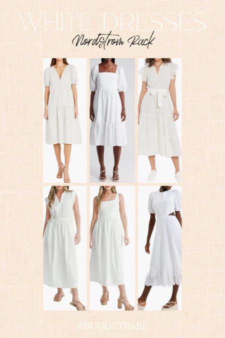 Affordable white dresses on Nordstrom Rack #rackscore 

#LTKfindsunder50 #LTKfindsunder100 #LTKsalealert