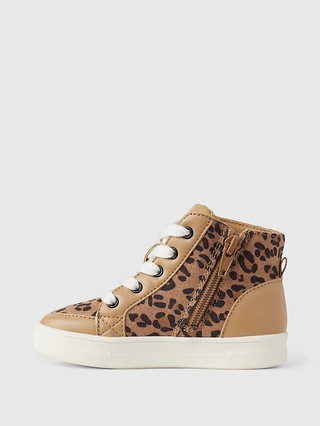 babyGap Leopard High-Top Sneakers | Gap (CA)