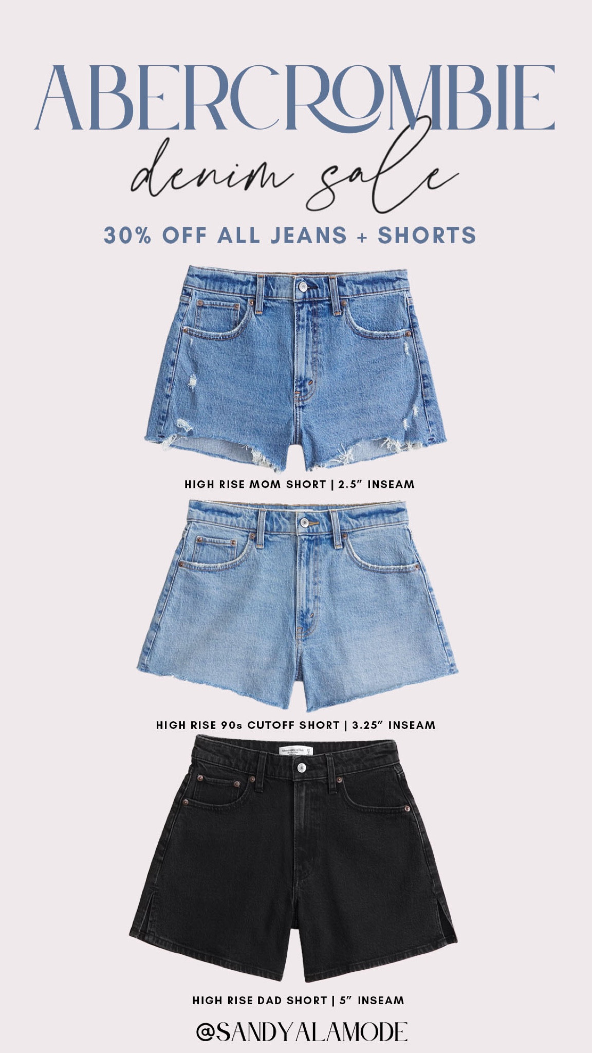 Abercrombie denim event. Abercrombie denim shorts. Distressed denim shorts. Flattering denim shorts  

#LTKStyleTip #LTKSeasonal #LTKSaleAlert