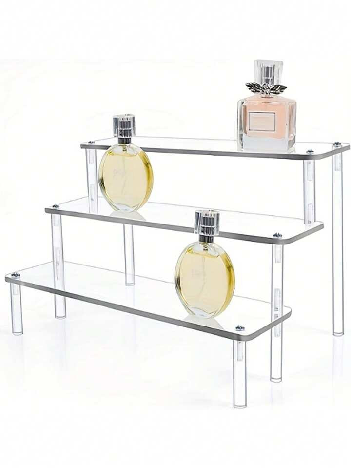Trends1pc 3-Tier Clear Acrylic Desktop Dessert Display Shelf, Display Storage Racks For Ornaments... | SHEIN