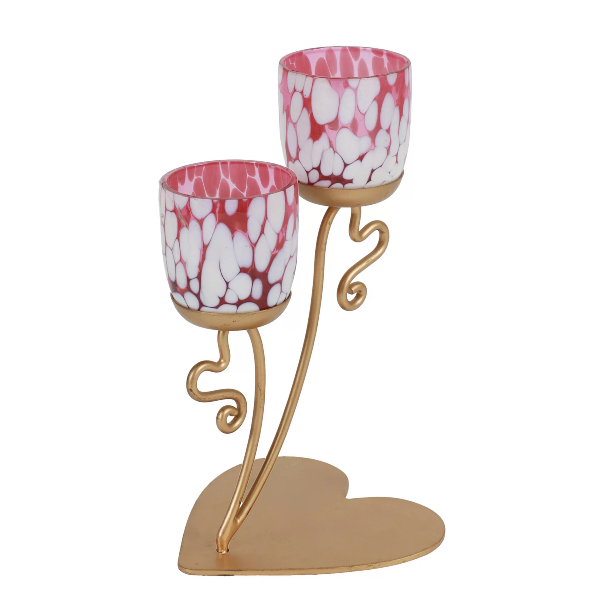 Celebrate Together™ Valentine's Day Metal & Glass Tealight Candle Holder | Kohl's