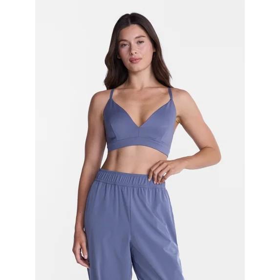 Avia Women's Shine Cross Back Sports Bra, Sizes XS-XXL | Walmart (US)