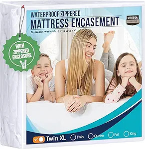 Utopia Bedding Mattress Protector Zippered Twin XL Size, 100% Waterproof Bed Bug and Dust Mite Pr... | Amazon (US)