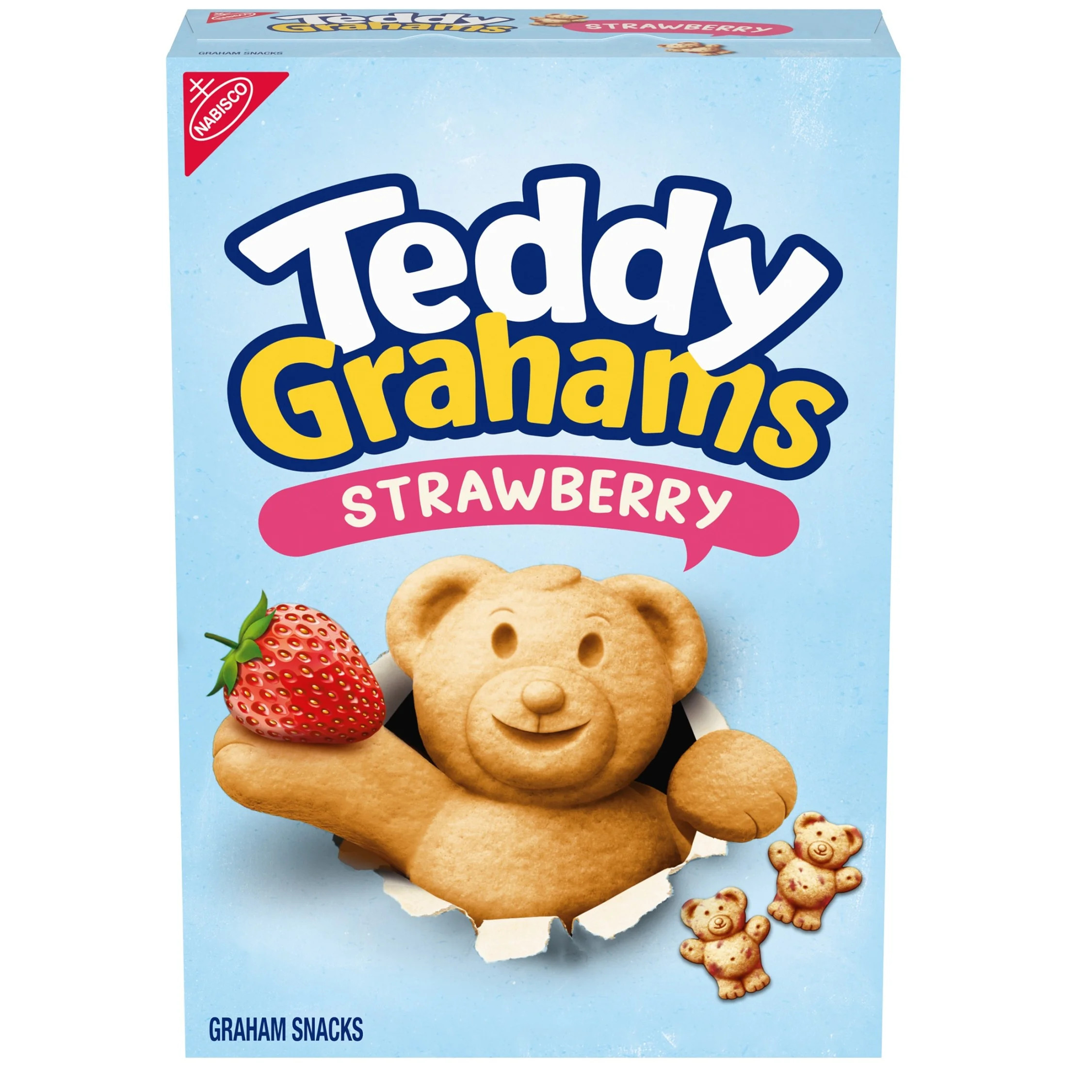 TEDDY GRAHAMS Strawberry Flavor Graham Snacks, Kids Snacks, 10 oz | Walmart (US)
