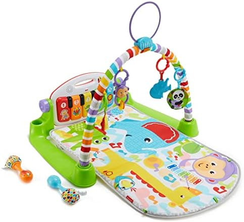 Fisher-Price Deluxe Kick and Play Piano Gym and Maracas [Amazon Exclusive] | Amazon (US)