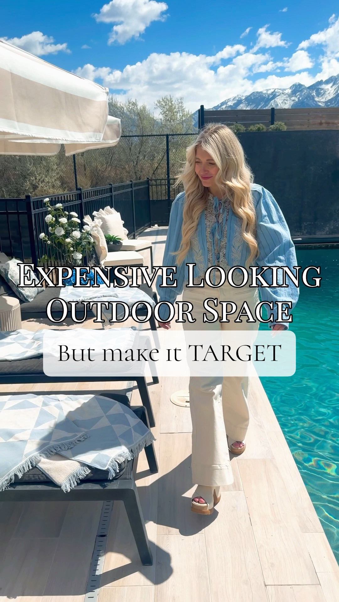 You’d never guess this poolside setup is all from Target 🤭✨

I wanted that luxury resort feel… without the luxury price tag. So I layered in pieces that look high-end clean lines, neutral tones, and just enough texture to make it feel elevated and intentional.

Now my pool deck feels like a getaway instead of just a backyard. 

Proof you don’t need a massive budget to create a space that looks expensive, just the right pieces styled the right way.

#LTKHome #LTKSeasonal #LTKMothersDay