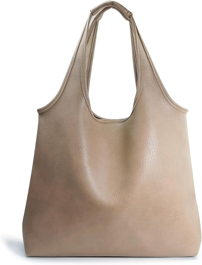 HOXIS Women's Hobo Bag Soft Vegan Leather Tote Oversized Slouchy Handbag for Shopping,Weekender,W... | Amazon (US)