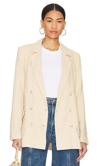 Olivia Blazer in Sand | Revolve Clothing (Global)