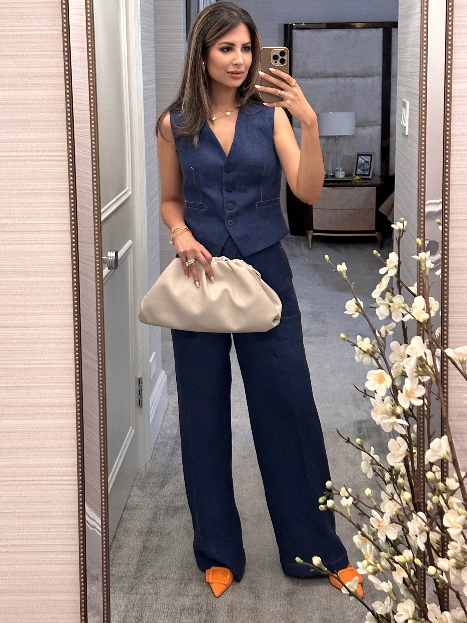 The perfect summer denim/linen summer set! 

#LTKworkwear #LTKstyletip #LTKSeasonal