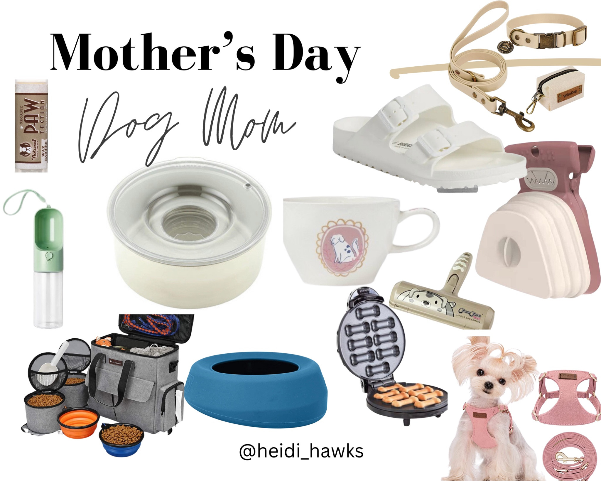 Dog Mom Mother’s Day Gift Guide 🐾
Slobber stopper, no hand pooper scooper, collapsible water or food bowl, dog treat maker, chom chom, rubber leash set & Birkenstocks that can be wiped clean,…our favorites 😍 Dog travel gear including this dog diaper bag that holds everything organized in one bag pulls it all together. Amazon finds that are affordable & perfect for puppy 🐶 

#LTKGiftGuide #LTKFind #LTKtravel