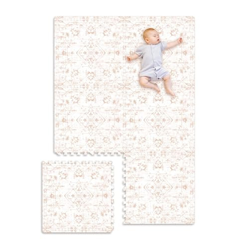 Extra Large Baby Play Mat - 4FT x 6FT Foam Puzzle Floor Mat for Kids & Toddlers (Persia Rhombic Pattern) | Amazon (US)
