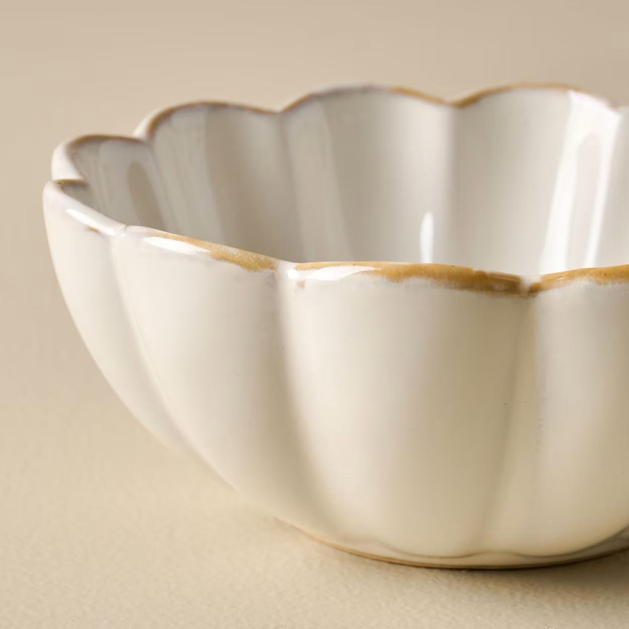 Cream Scalloped Cereal Bowl | Magnolia