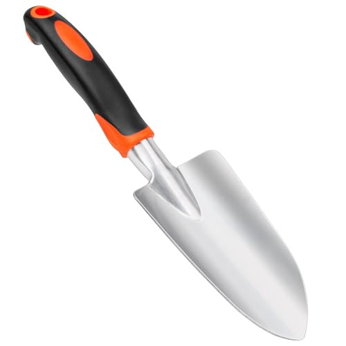 Garden Shovel Garden Hand Trowel, Heavy Duty Hand Shovel with Ergonomic Handle, Small Gardening Hand Tools Shovels for Digging, Rust Resistant Garden Spade Trowel Garden Tools for Garden Work, Orange | Amazon (US)