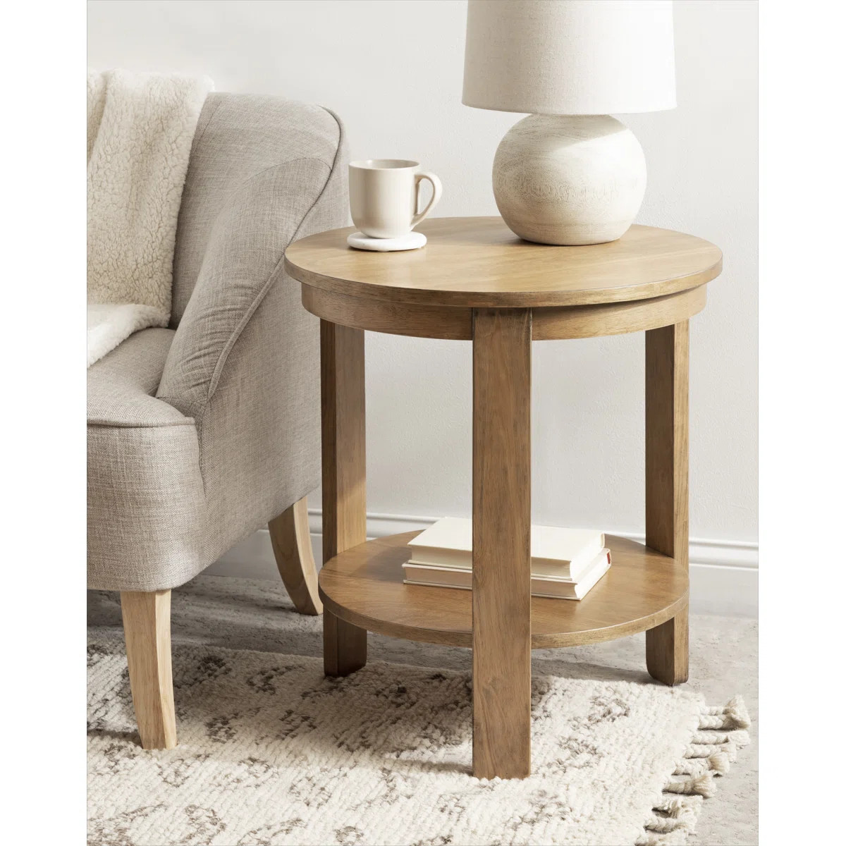 Aamnah Round Living Room Side Table | Wayfair North America