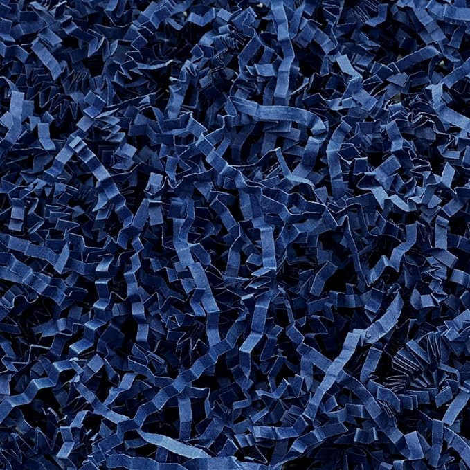 1LB Crinkle Cut Paper Shred Filler for Gift Box Bag and Basket On Father's Day(Navy Blue） | Amazon (US)