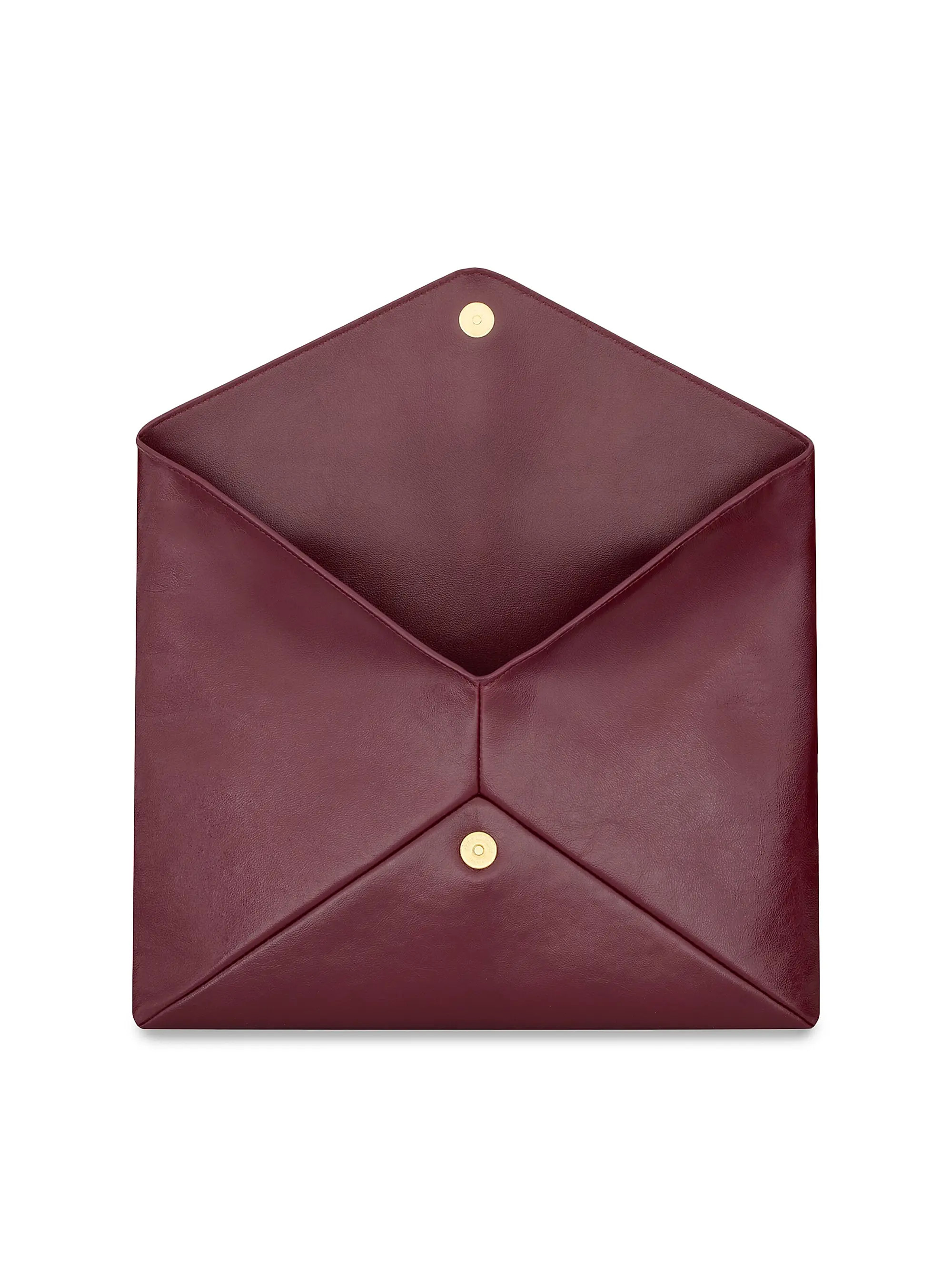 Cassandre Large Envelope Pouch in Shiny Leather | Saks Fifth Avenue