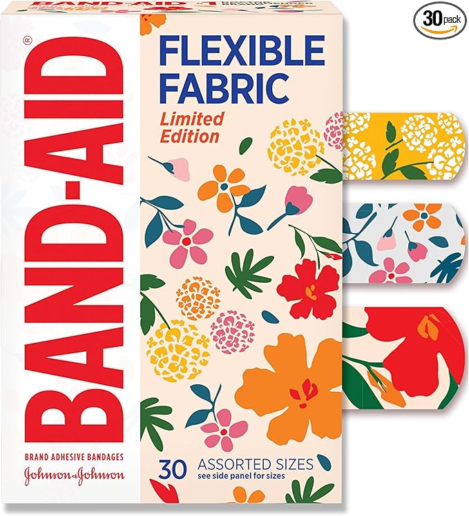 Band-Aid Brand Flexible Fabric Adhesive Bandages, Comfortable Flexible Protection & Wound Care fo... | Amazon (US)
