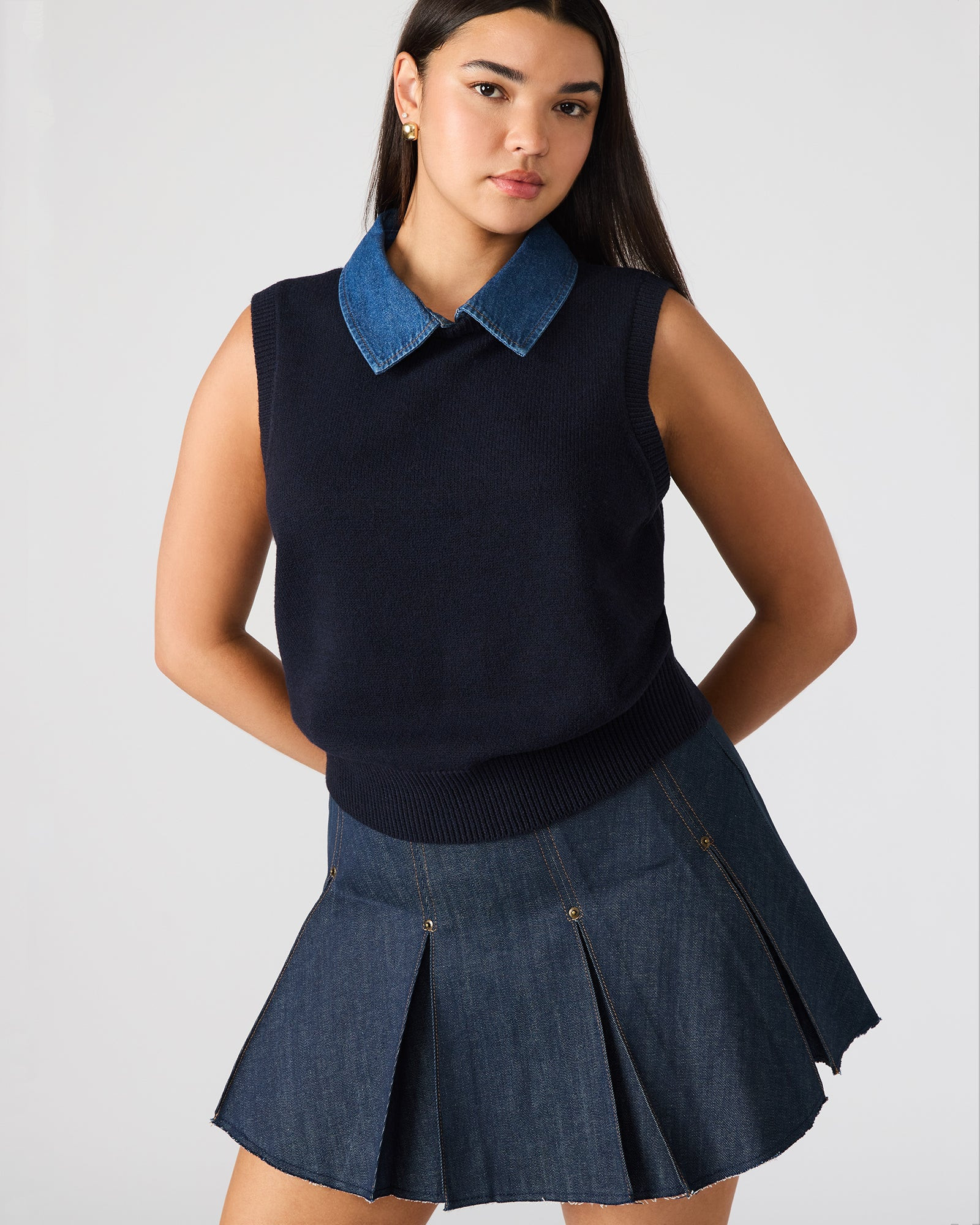 JEANE SWEATER VEST MULTI | Steve Madden (US)