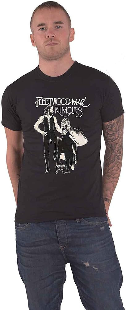 Fleetwood Mac T Shirt Rumours Album Band Logo Official Mens Black Size XXXXXL | Amazon (US)