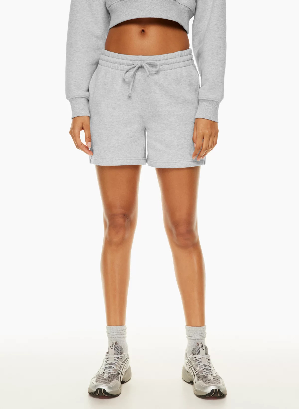 COZY FLEECE BOYFRIEND MID-THIGH SHORT | Aritzia