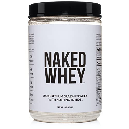 NAKED Whey 1Lb - Only 1 Ingredient, Grass Fed Whey Protein Powder, Undenatured, No Gmos, No Soy, Gluten Free, Stimulate Growth, Enhance Recovery - 15 Servings | Amazon (US)