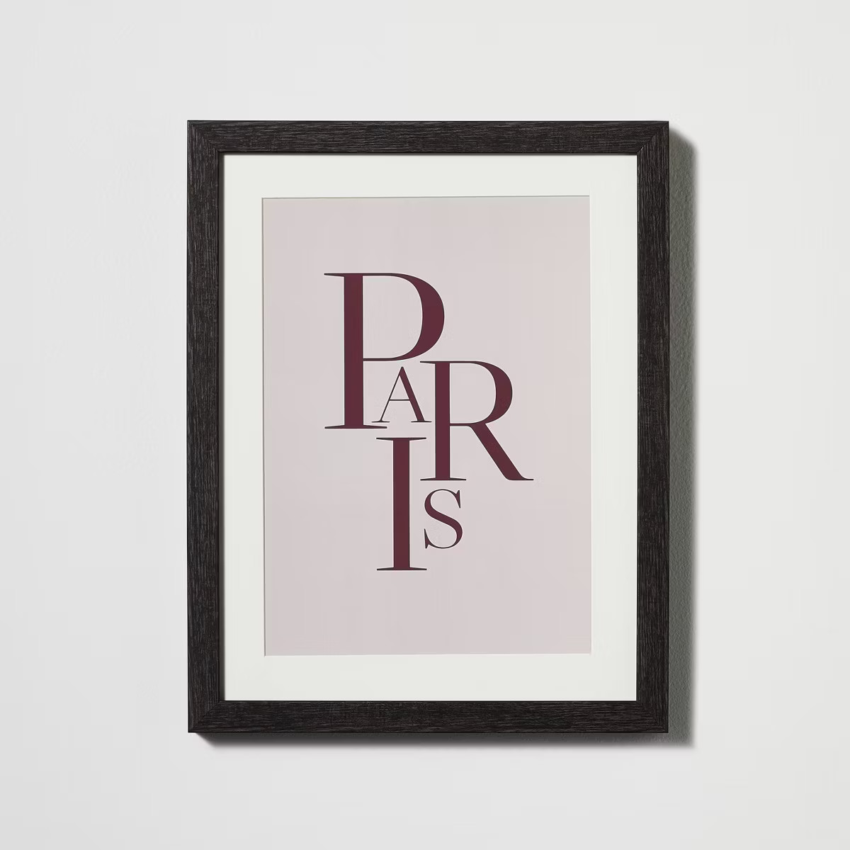 11" x 14" Paris Framed Under Glass with Mat Dark Wood - Threshold™ designed with Studio McGee: ... | Target