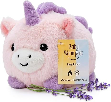 Warm Pals Baby Unicorn, 3x5 Microwavable Heated Plushie | Calming for Anxiety, Relaxing Bedtime S... | Amazon (US)
