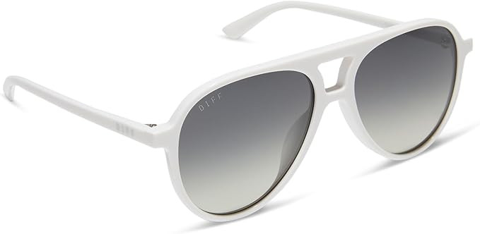 DIFF Tosca II Oversized Aviator Sunglasses for Women | Snowbound + Brown Gradient w/Silver Flash ... | Amazon (US)