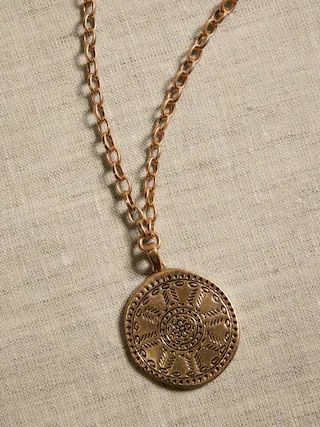 Coin Etched Pendant | Banana Republic Factory