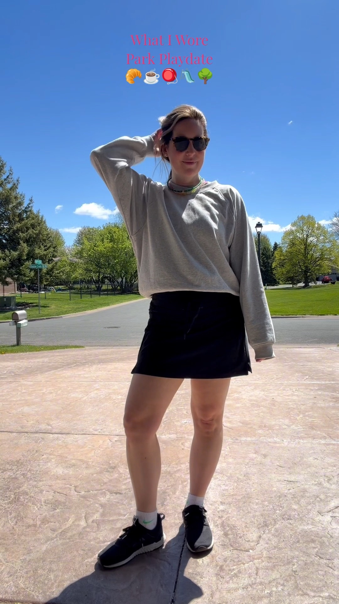 Coffee and muffins at the neighbors’ before a park date! @gapstyle I’ve been wearing this sweatshirt for everything lately!

#LTKootd #LTKmomlife #LTKActive