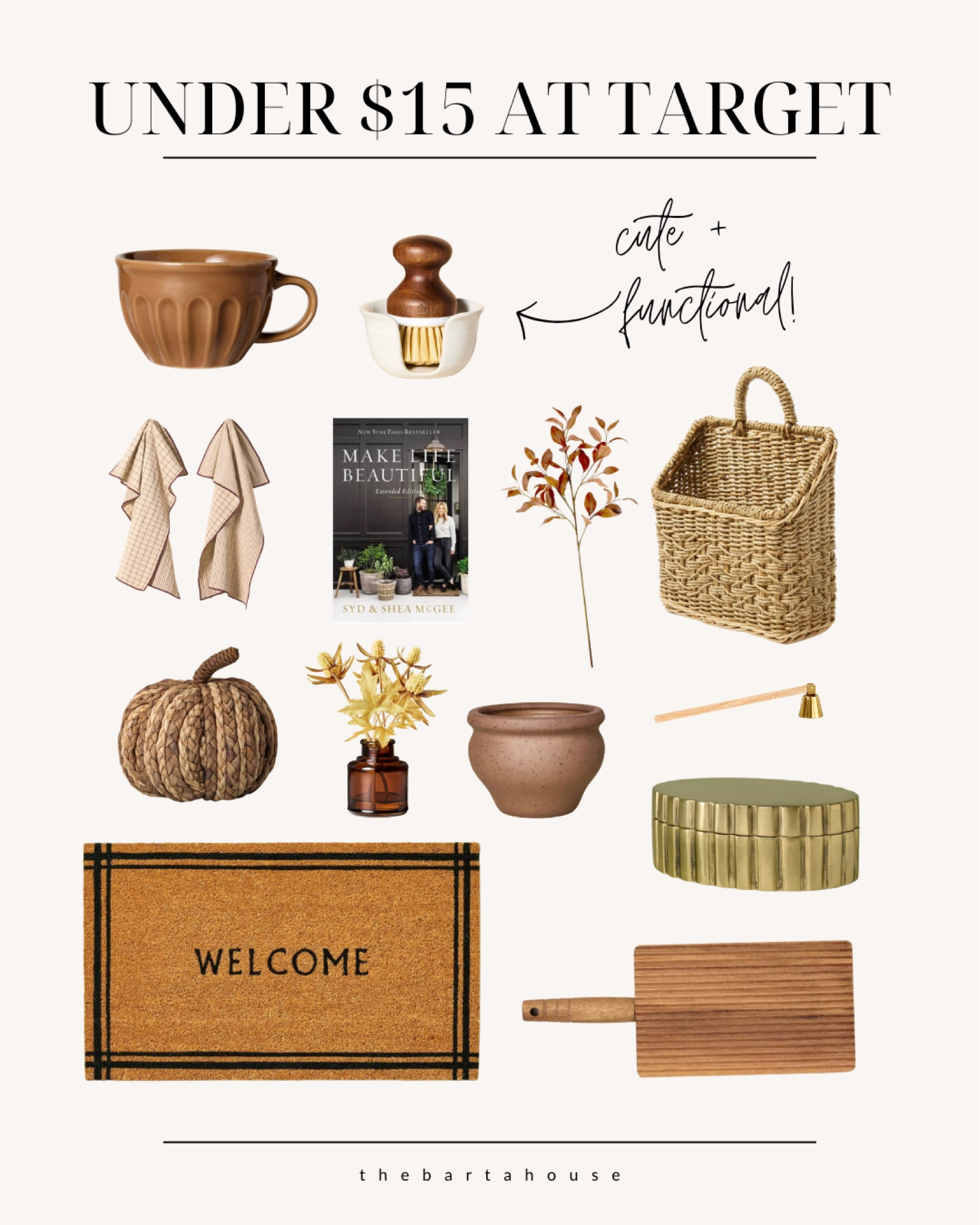 Target finds under $15!

@target #targetfinds #targethome

#LTKHome #LTKSaleAlert #LTKFindsUnder50