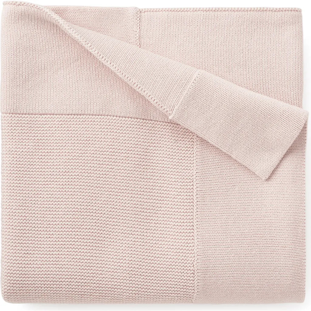 Elegant Baby Cotton Knit Blanket in Light Pink at Nordstrom, Size 0-24 M | Nordstrom