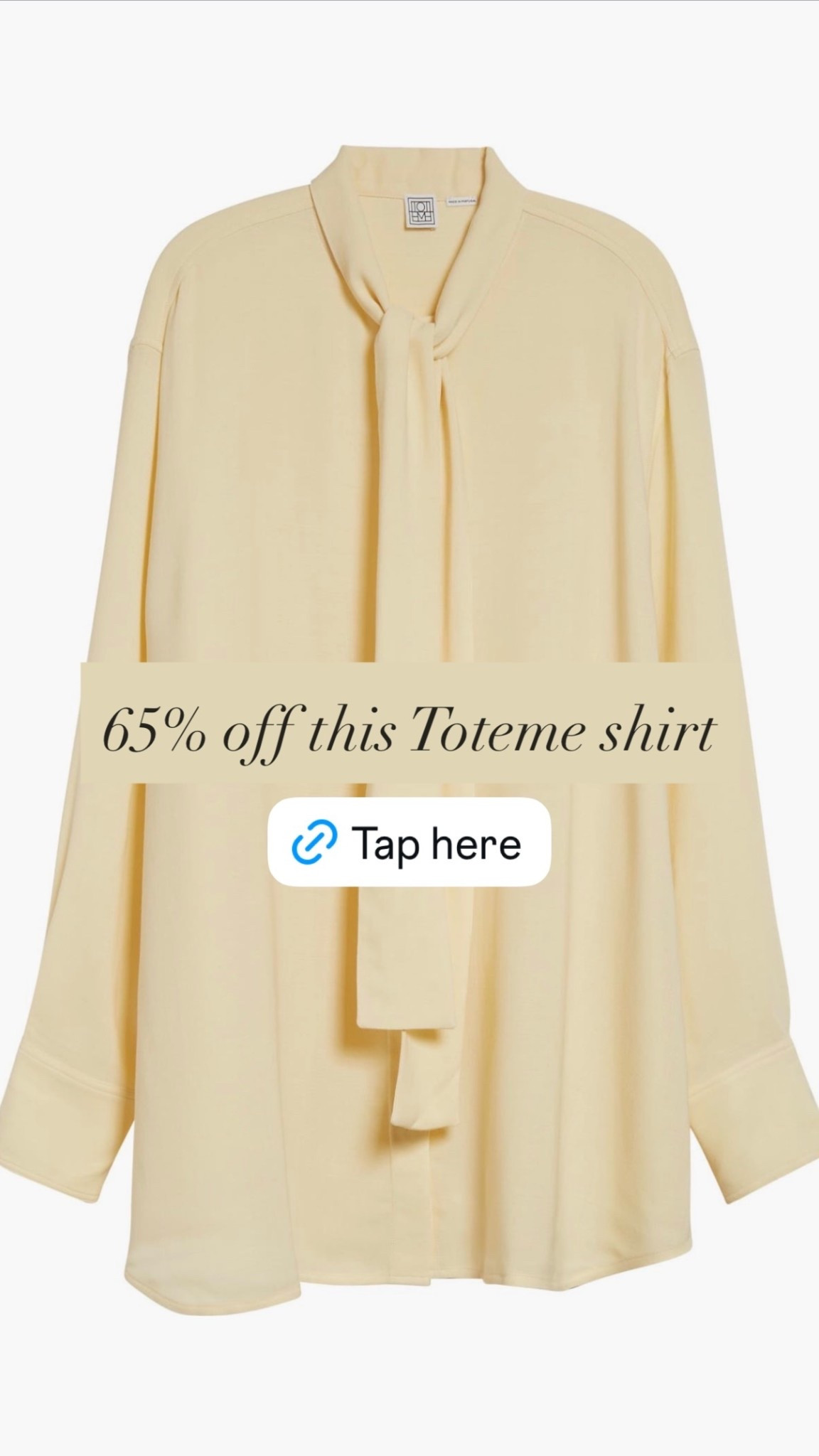 
TOTEME Oversize Twill Scarf Shirt

#designershirt
#salealert
#scarfshirt
#classicstyle
#Nordstrom

#LTKWorkwear #LTKdayinmylife #LTKSaleAlert