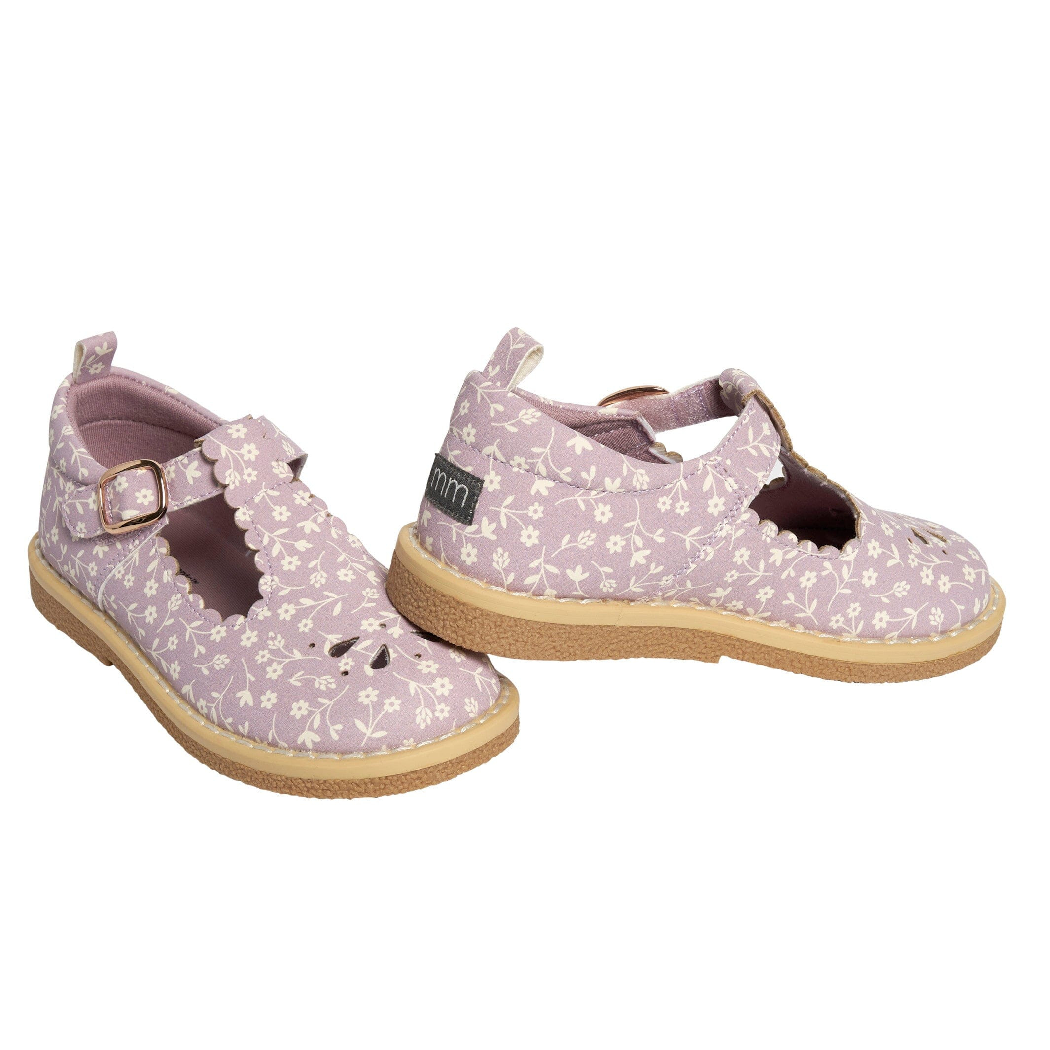 Infant & Toddler Girls Light Lilac Floral Mary Jane Shoes | Gerber Childrenswear