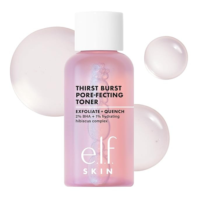 e.l.f. Skin Thirst Burst Pore-fecting Toner Mini, Hydrating & Exfoliating for Face, Smooths, Plum... | Amazon (US)